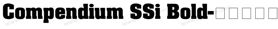 Compendium SSi Bold字体转换